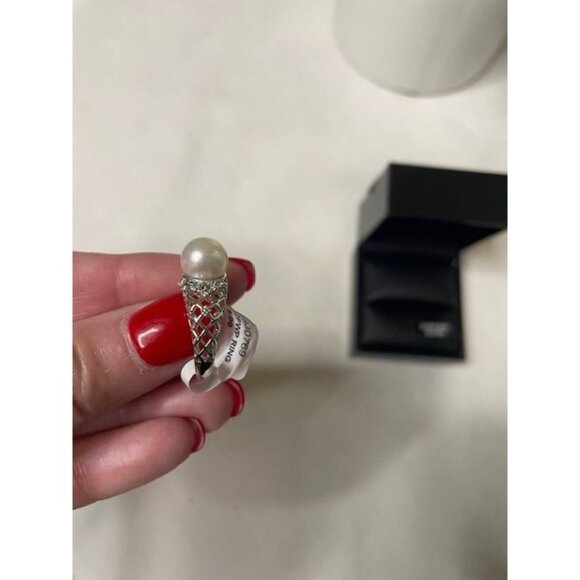 Timeless Grace – Sterling Silver & Freshwater Cultured Pearl Ring (NWT, Macy's) - Picture 4 of 6